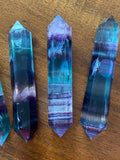 Rainbow Fluorite Double Terminated Points