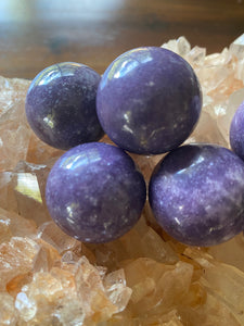 Lepidolite Spheres Sml