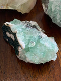 Green Apophyllite Points & Clusters