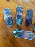 Rainbow Fluorite Double Terminated Points Sml