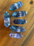 Rainbow Fluorite Double Terminated Points Sml