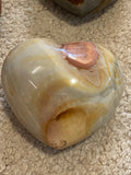 Polychrome Jasper Hearts Large