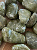 Snowflake Epidote Tumbled Stones