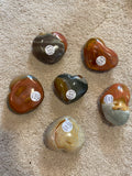 Polychrome Jasper Hearts Large