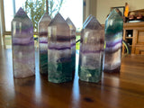 Rainbow Fluorite Points Large