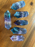 Rainbow Fluorite Double Terminated Points Sml